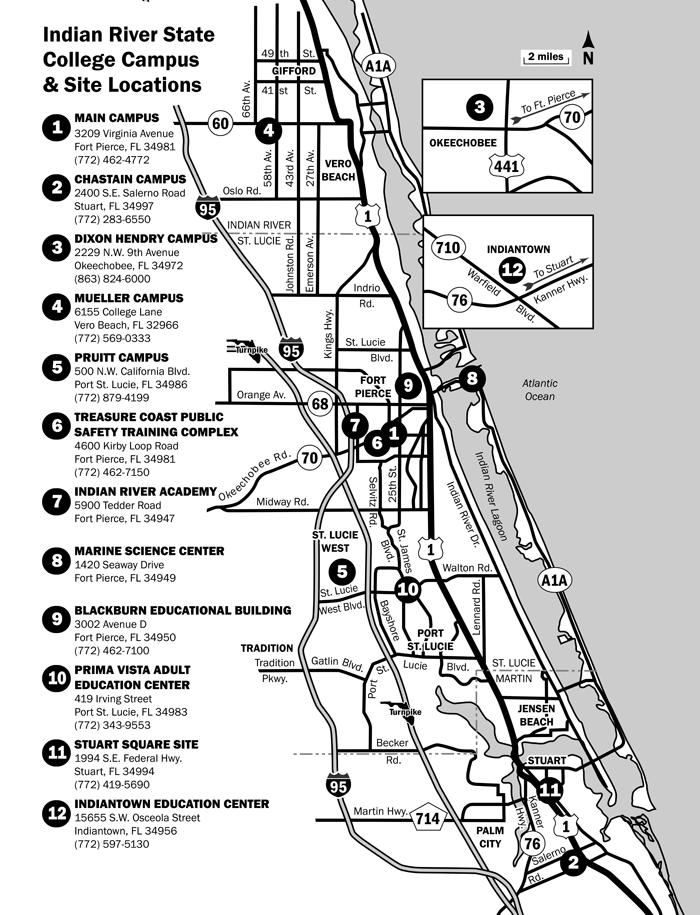 All IRSC Campus locations