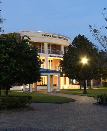 A-bldg at night